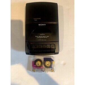 Sony Cassette Recorder TCM-929 Portable Cassette Tape Player Recorder Vintage